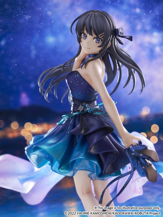 Rascal Does Not Dream of Bunny Girl Senpai Mai Sakurajima (Starry Dress Ver.) 1/7 Scale Shibuya Scramble Figure Gallery Image 6