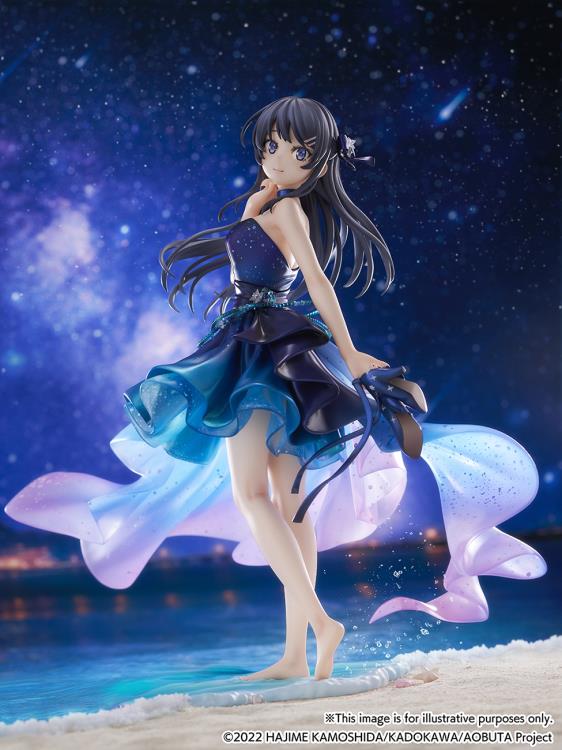 Rascal Does Not Dream of Bunny Girl Senpai Mai Sakurajima (Starry Dress Ver.) 1/7 Scale Shibuya Scramble Figure Gallery Image 4