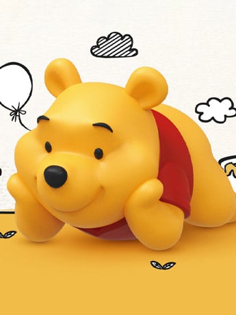 Winnie the Pooh VPBS-009 Pooh (Laid-Back Ver.) Vinyl Piggy Bank Gallery Image 2