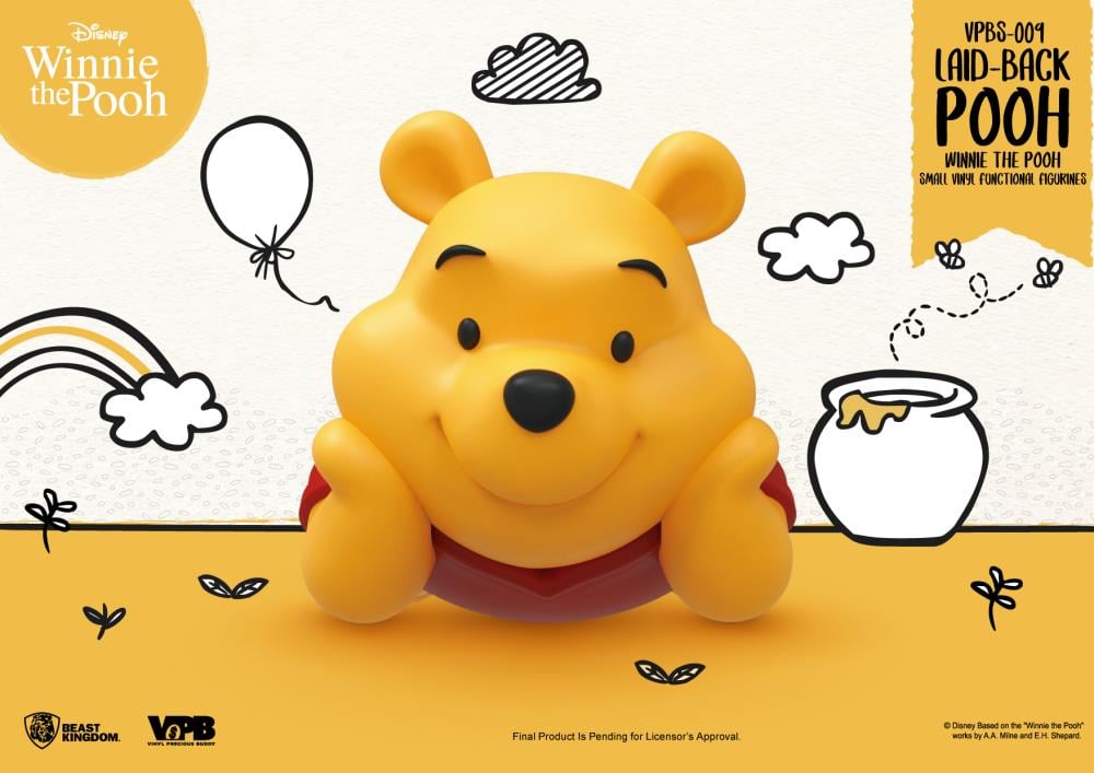 Winnie the Pooh VPBS-009 Pooh (Laid-Back Ver.) Vinyl Piggy Bank Gallery Image 5