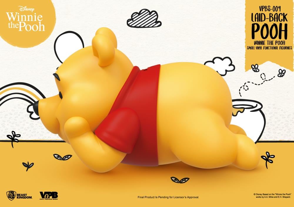 Winnie the Pooh VPBS-009 Pooh (Laid-Back Ver.) Vinyl Piggy Bank Gallery Image 4