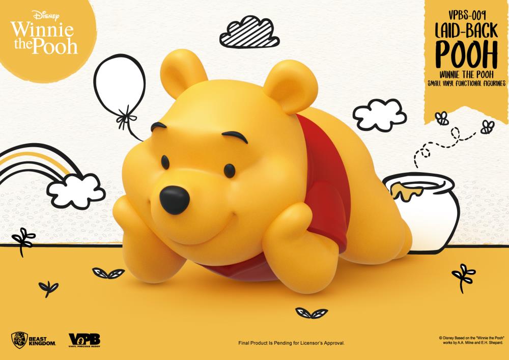 Winnie the Pooh VPBS-009 Pooh (Laid-Back Ver.) Vinyl Piggy Bank Gallery Image 3