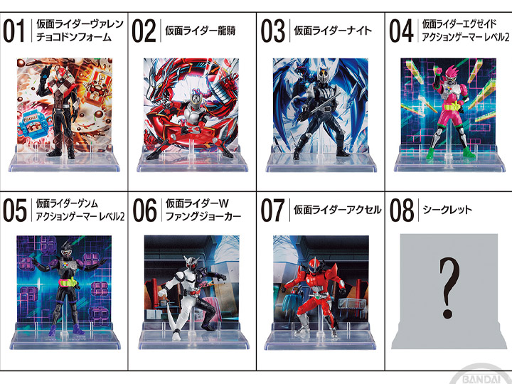 Kamen Rider Micro Statue Collection Vol.2 Box of 8 Random Figures