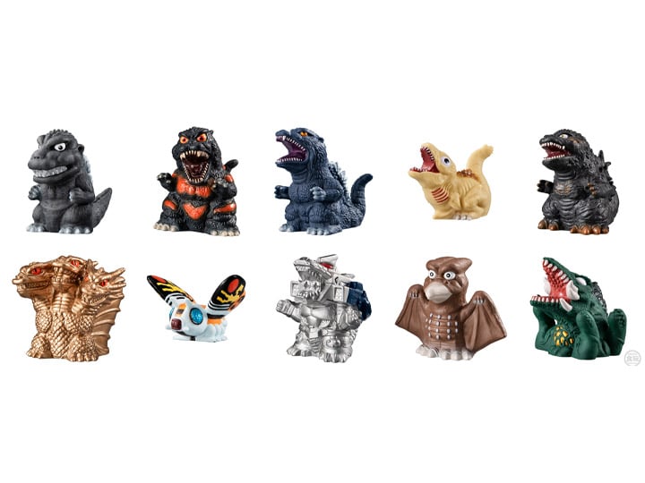 GODZILLA SOFVIDOL 10個入り(コンプリート) Godzilla Sofvidoll Box of 10 Random Vinyl Figures