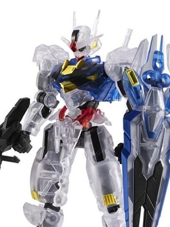 Mobile Suit Gundam: The Witch from Mercury G Frame FA XVX-016 Gundam Aerial (Clear Color Ver.) Action Figure Gallery Image 2