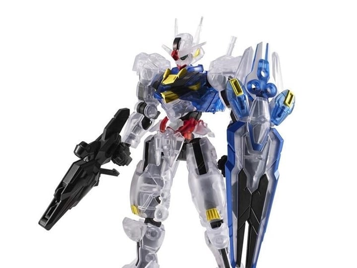 Mobile Suit Gundam: The Witch from Mercury G Frame FA XVX-016 Gundam Aerial (Clear Color Ver.) Action Figure Gallery Image 1