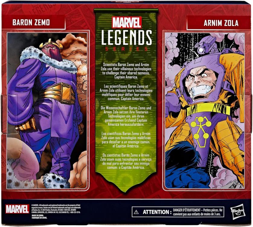 Captain America Marvel Legends Baron Zemo and Arnim Zola Action Figure Two-Pack Gallery Image 16