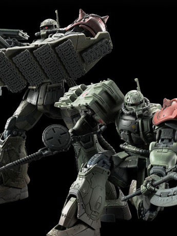 Gundam: Requiem for Vengeance HG Zaku II F Type LeSean & Zaku II (Unidentified Type) LeSean (RFV) 1/144 Scale Exclusive Model Kit Gallery Image 2