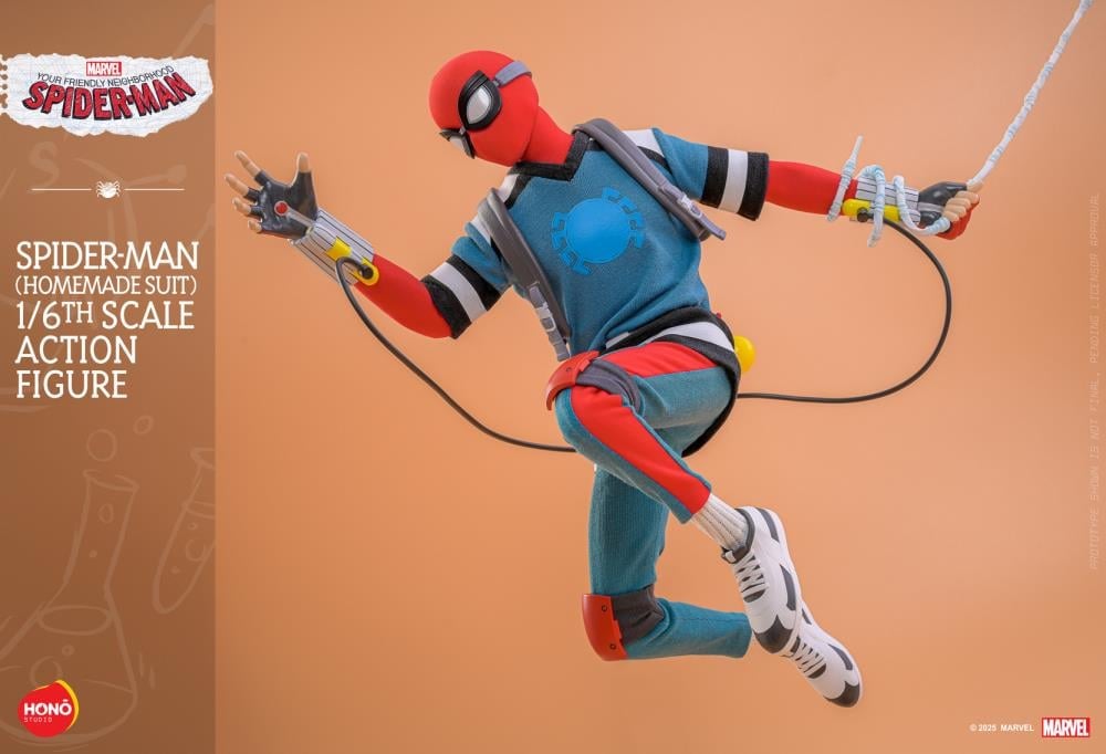 Your Friendly Neighborhood Spider-Man HS07 Spider-Man (Homemade Suit) 1/6th Scale Collectible Figure Gallery Image 5