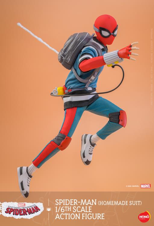 Your Friendly Neighborhood Spider-Man HS07 Spider-Man (Homemade Suit) 1/6th Scale Collectible Figure Gallery Image 11