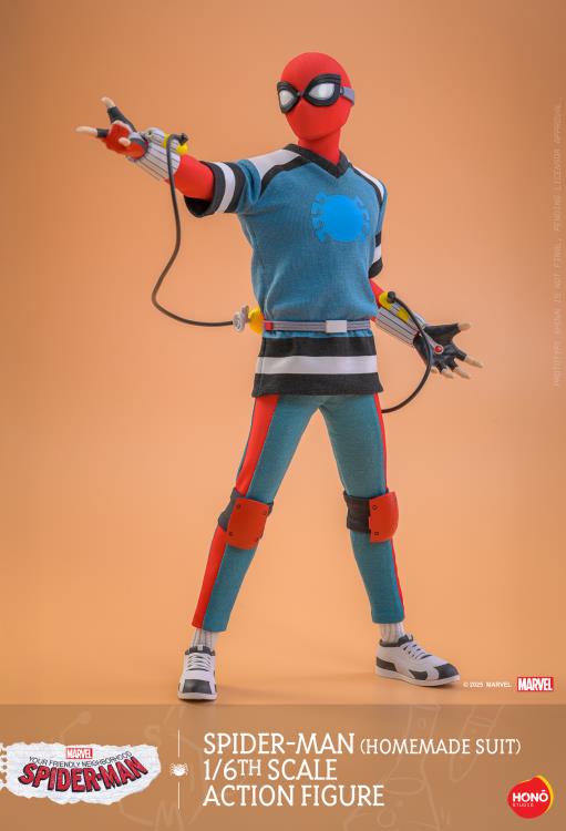Your Friendly Neighborhood Spider-Man HS07 Spider-Man (Homemade Suit) 1/6th Scale Collectible Figure Gallery Image 8