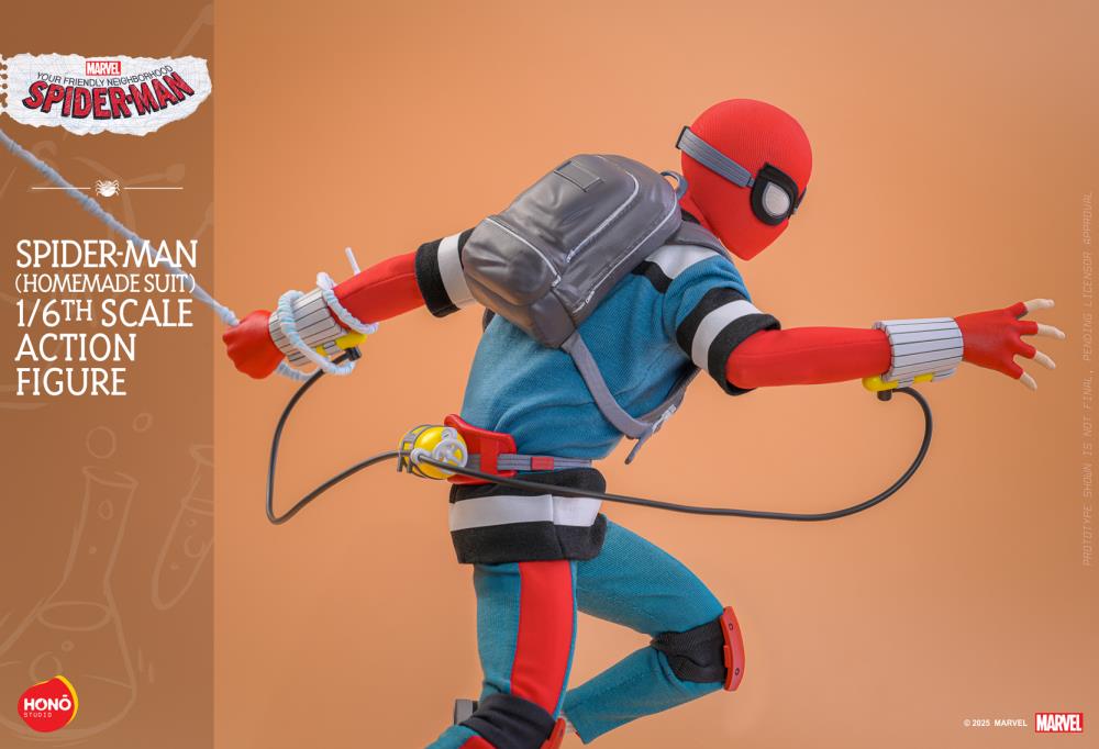 Your Friendly Neighborhood Spider-Man HS07 Spider-Man (Homemade Suit) 1/6th Scale Collectible Figure Gallery Image 14