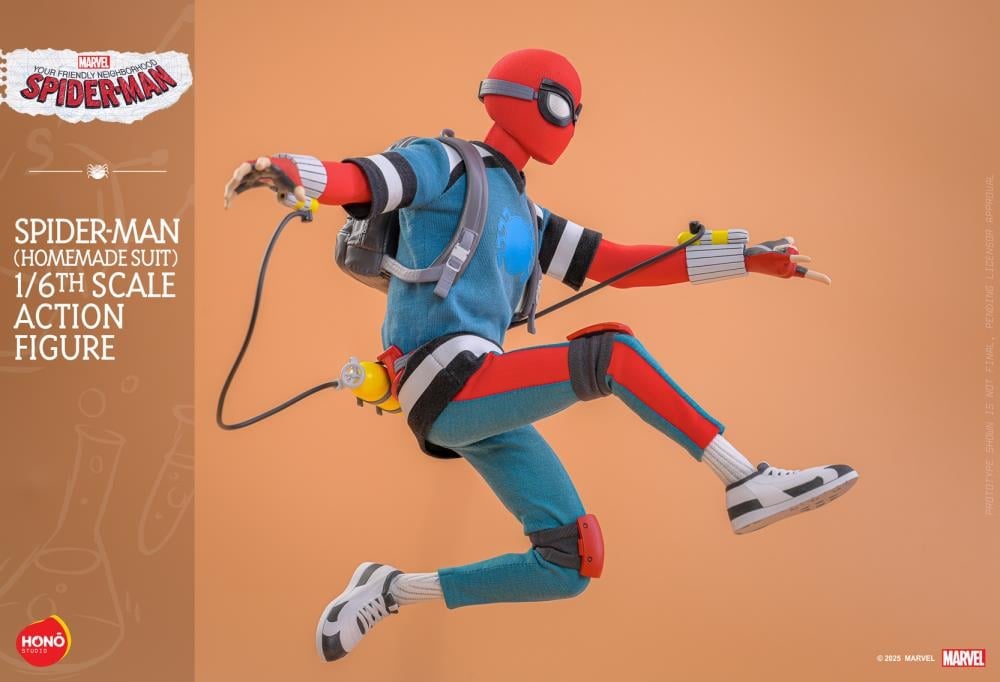 Your Friendly Neighborhood Spider-Man HS07 Spider-Man (Homemade Suit) 1/6th Scale Collectible Figure Gallery Image 7