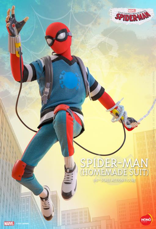 Your Friendly Neighborhood Spider-Man HS07 Spider-Man (Homemade Suit) 1/6th Scale Collectible Figure Gallery Image 3