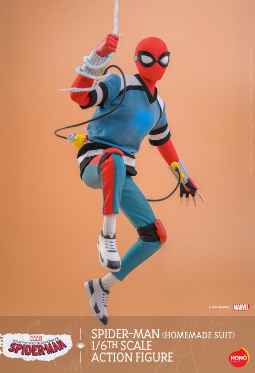 Your Friendly Neighborhood Spider-Man HS07 Spider-Man (Homemade Suit) 1/6th Scale Collectible Figure Gallery Image 9