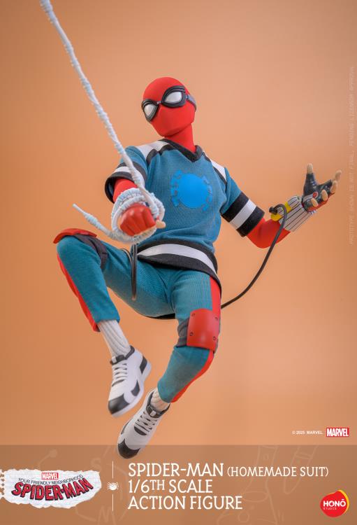 Your Friendly Neighborhood Spider-Man HS07 Spider-Man (Homemade Suit) 1/6th Scale Collectible Figure Gallery Image 10