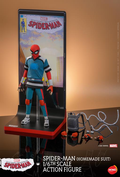 Your Friendly Neighborhood Spider-Man HS07 Spider-Man (Homemade Suit) 1/6th Scale Collectible Figure Gallery Image 15