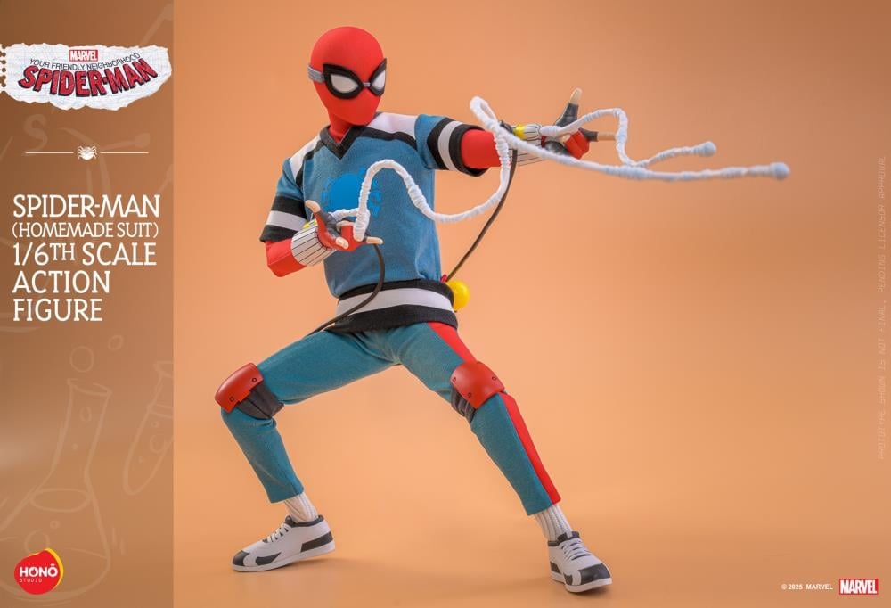 Your Friendly Neighborhood Spider-Man HS07 Spider-Man (Homemade Suit) 1/6th Scale Collectible Figure Gallery Image 13