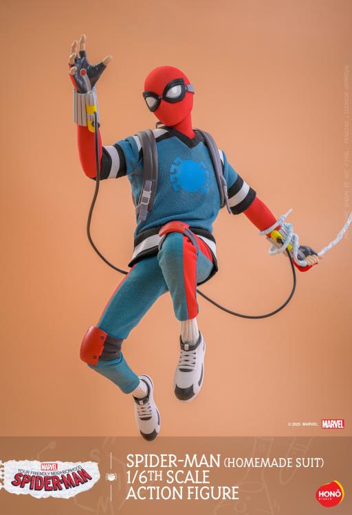 Your Friendly Neighborhood Spider-Man HS07 Spider-Man (Homemade Suit) 1/6th Scale Collectible Figure Gallery Image 12