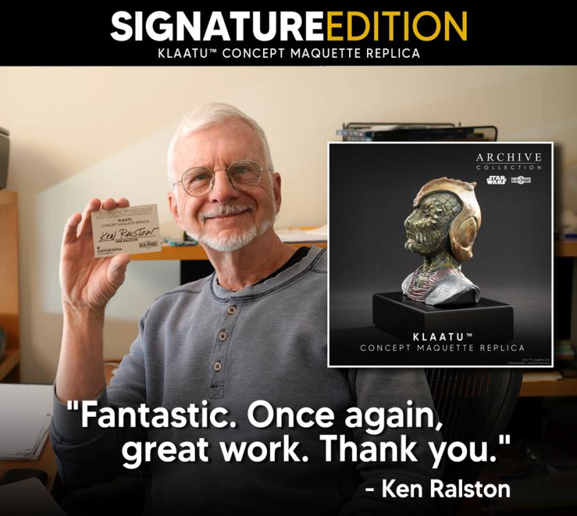 Star Wars: Return of the Jedi Archive Collection Klaatu (Ken Ralston Signature Edition) Limited Edition Bust Concept Maquette Replica Gallery Image 16
