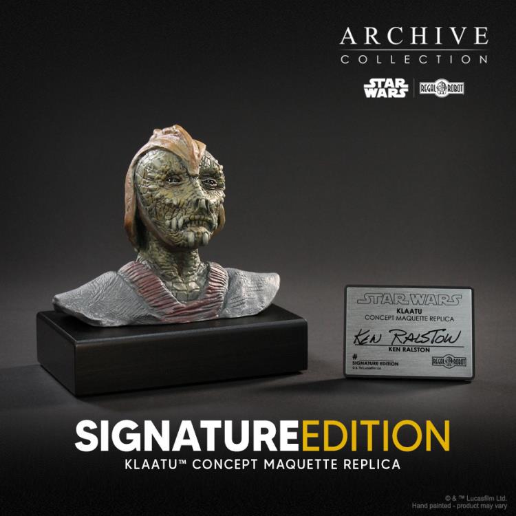 Star Wars: Return of the Jedi Archive Collection Klaatu (Ken Ralston Signature Edition) Limited Edition Bust Concept Maquette Replica Gallery Image 4