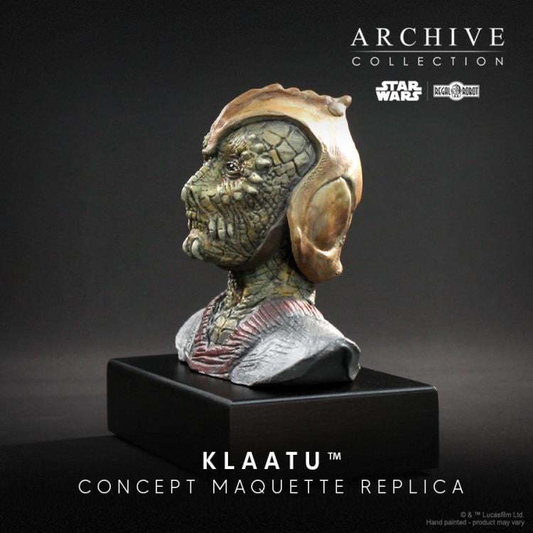 Star Wars: Return of the Jedi Archive Collection Klaatu (Ken Ralston Signature Edition) Limited Edition Bust Concept Maquette Replica Gallery Image 7