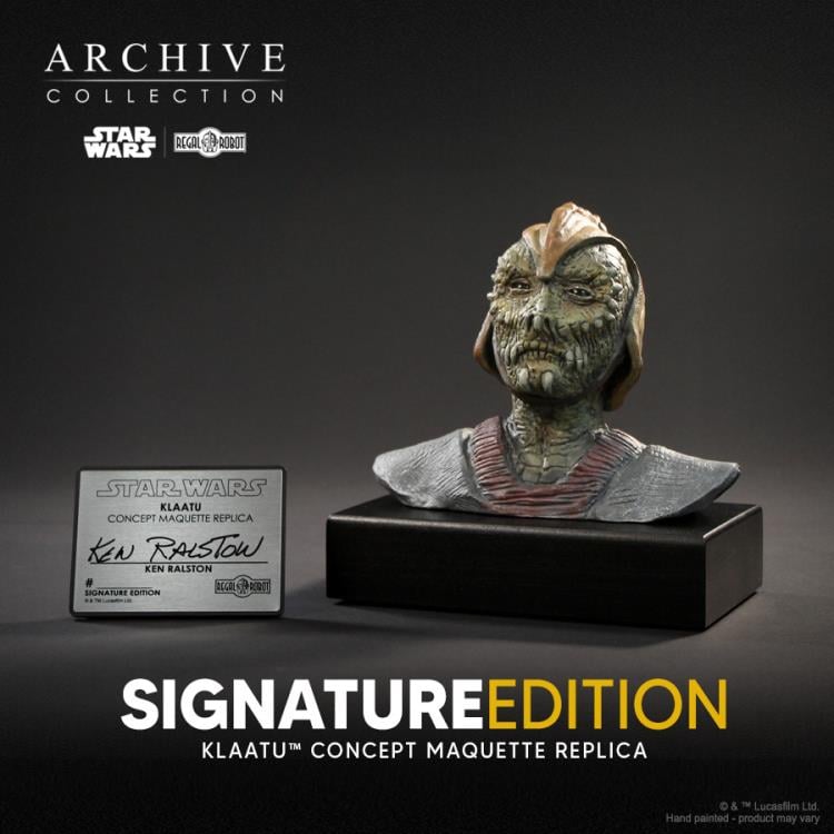 Star Wars: Return of the Jedi Archive Collection Klaatu (Ken Ralston Signature Edition) Limited Edition Bust Concept Maquette Replica Gallery Image 3