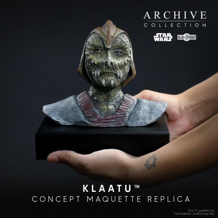 Star Wars: Return of the Jedi Archive Collection Klaatu (Ken Ralston Signature Edition) Limited Edition Bust Concept Maquette Replica Gallery Image 11