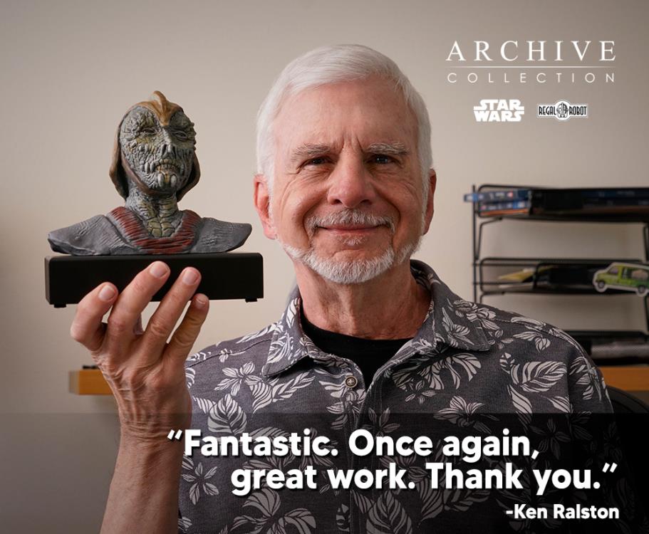 Star Wars: Return of the Jedi Archive Collection Klaatu (Ken Ralston Signature Edition) Limited Edition Bust Concept Maquette Replica Gallery Image 17