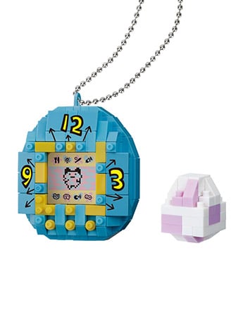Tamagotchi Nanoblock Character Collection Series First Generation Tamagotchi (Blue Ver.) Gallery Image 2
