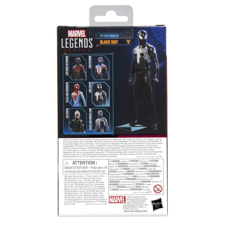 Marvel's Spider-Man 2 Marvel Legends Gamerverse Peter Parker (Black Suit) Action Figure Gallery Image 12