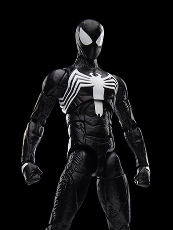 Marvel's Spider-Man 2 Marvel Legends Gamerverse Peter Parker (Black Suit) Action Figure Gallery Image 2