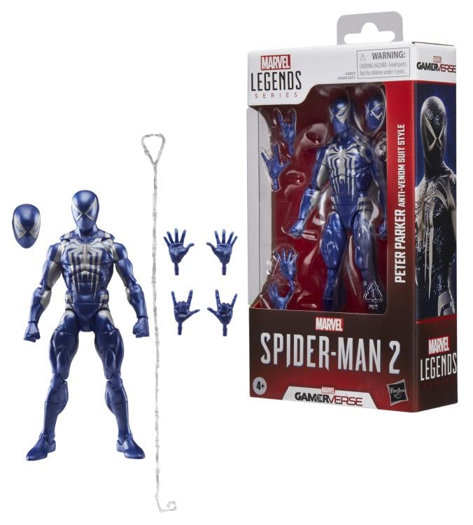 Marvel's Spider-Man 2 Marvel Legends Gamerverse Peter Parker (Anti-Venom Suit Style) Action Figure Gallery Image 10