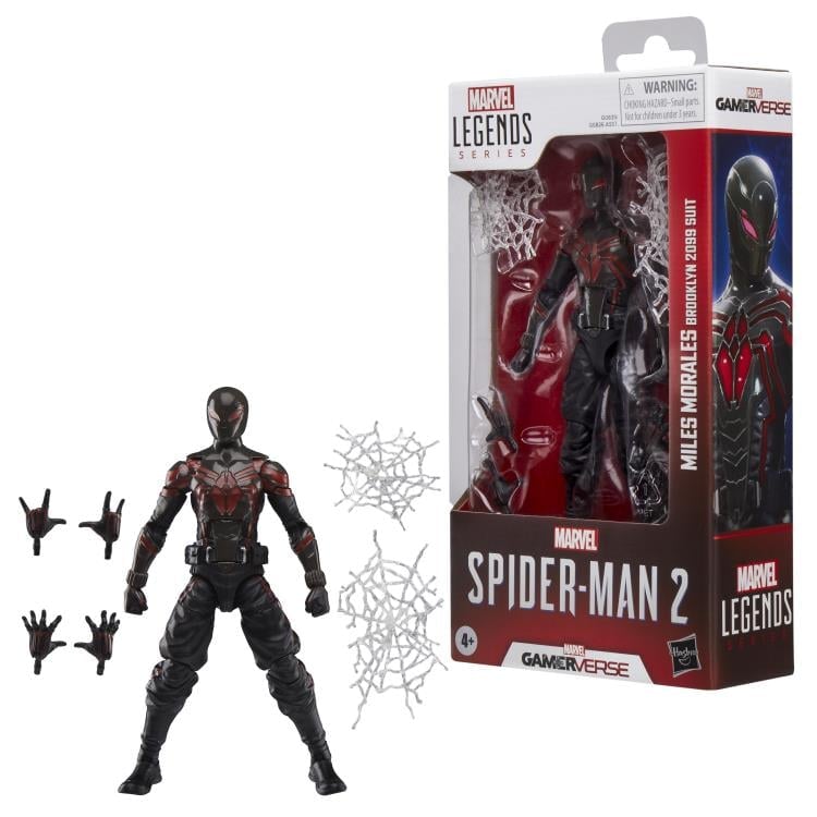 Marvel's Spider-Man 2 Marvel Legends Gamerverse Miles Morales (Brooklyn 2099 Suit) Action Figure Gallery Image 10