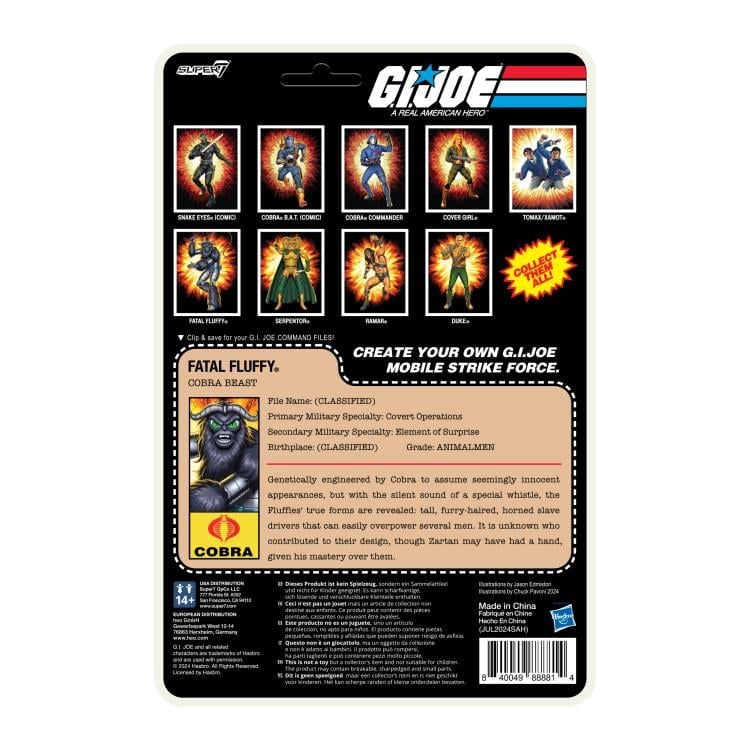G.I. Joe ReAction+ Fatal Fluffy Action Figure Gallery Image 7