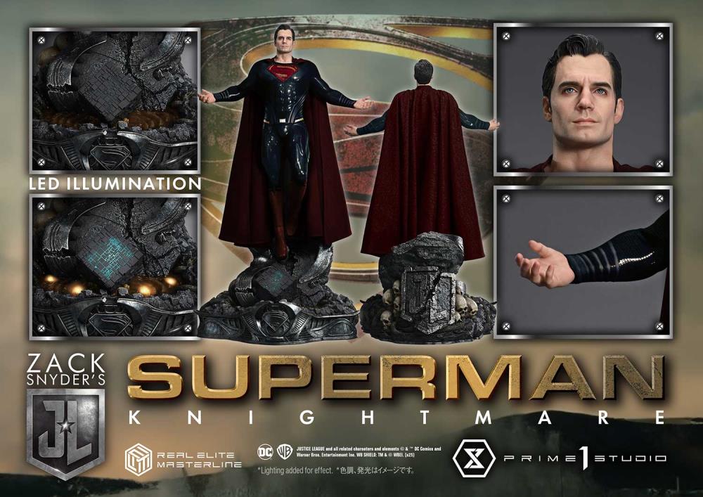 Zack Snyder's Justice League Real Elite Masterline Superman Knightmare 1/3 Scale Statue Gallery Image 14