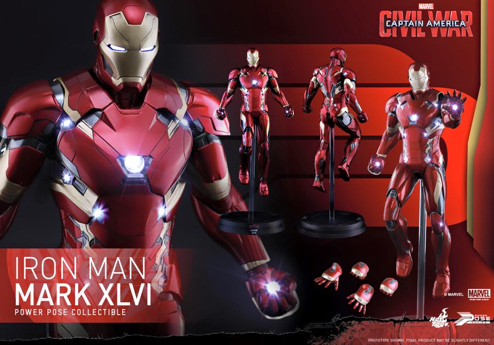 Captain America: Civil War PPS003 Mark XLVI 1/6th Scale Power Pose Collectible Gallery Image 3
