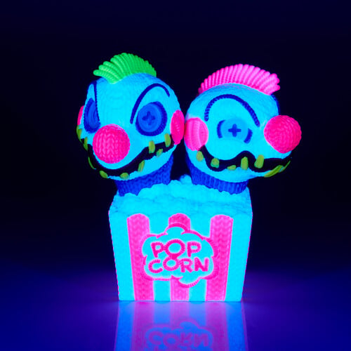 Killer Klowns from Outer Space Handmade by Robots Creature Klowns (Blacklight Ver.) Limited Edition Figure Gallery Image 6