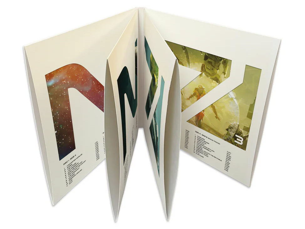 Mass Effect Trilogy Original Soundtrack (LITA Exclusive Purple & White Variant) Vinyl 4XLP Gallery Image 6
