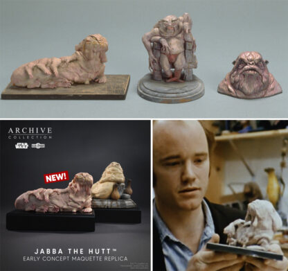 Star Wars: Return of the Jedi Archive Collection Jabba the Hutt (Legacy Edition) Limited Edition Early Concept Maquette Replica Gallery Image 11