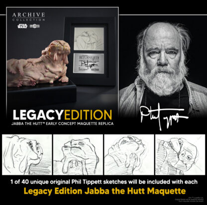 Star Wars: Return of the Jedi Archive Collection Jabba the Hutt (Legacy Edition) Limited Edition Early Concept Maquette Replica Gallery Image 12
