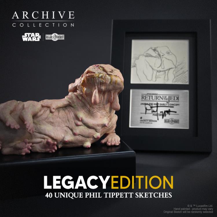 Star Wars: Return of the Jedi Archive Collection Jabba the Hutt (Legacy Edition) Limited Edition Early Concept Maquette Replica Gallery Image 4