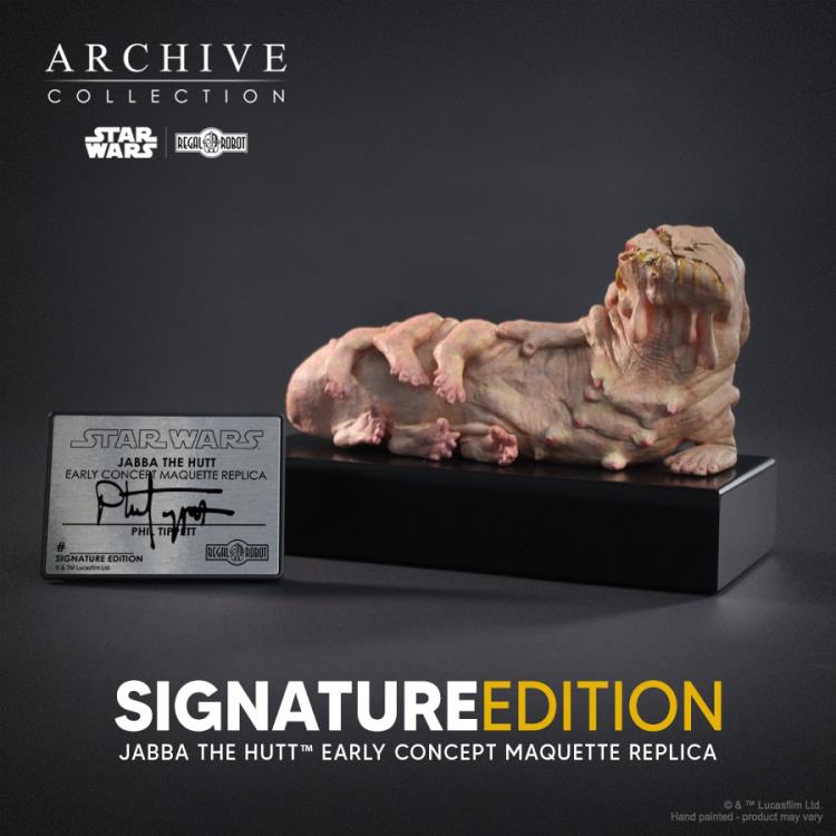 Star Wars: Return of the Jedi Archive Collection Jabba the Hutt (Signature Edition) Limited Edition Early Concept Maquette Replica Gallery Image 4