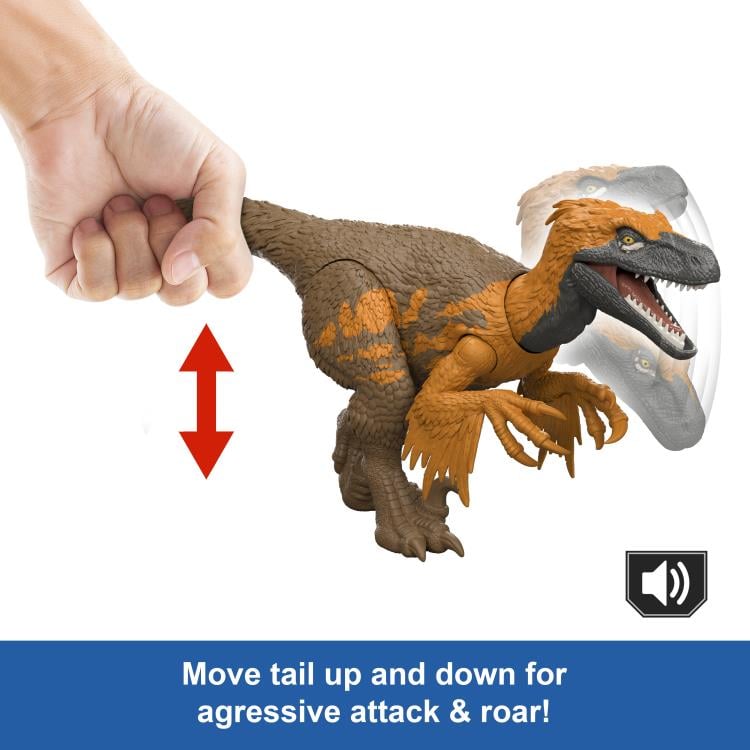Jurassic World: Rebirth Wild Roar Utahraptor Gallery Image 4