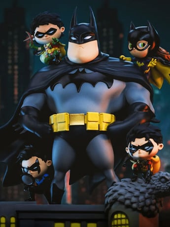 DC Comics Animated Icons Batman Family 1/10 Deluxe Art Scale Statue Gallery Image 2