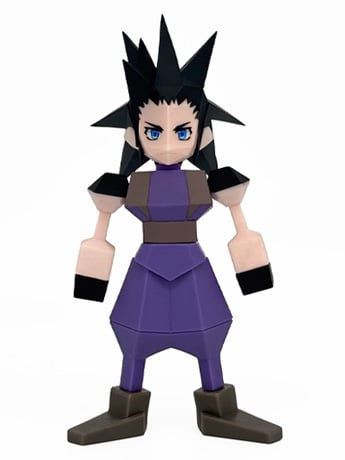 Final Fantasy VII Zack Fair Polygon Soft Vinyl Figure