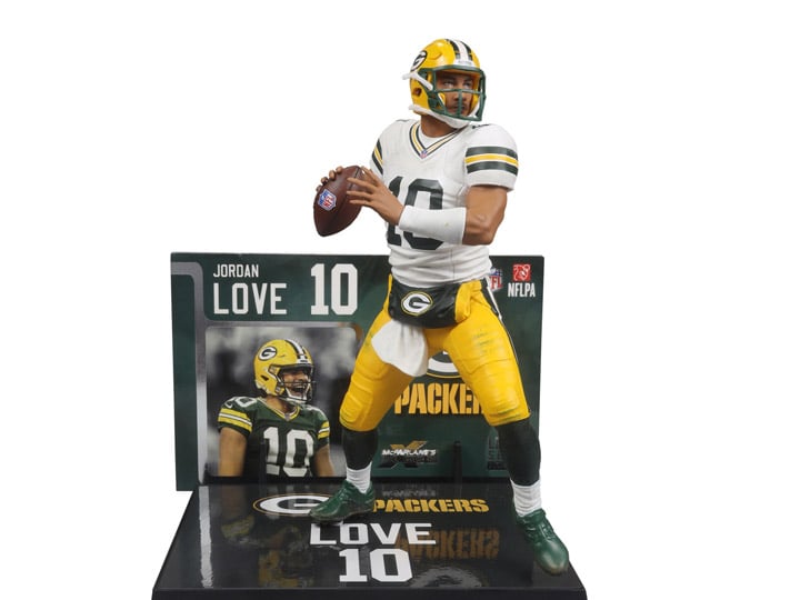 NFL SportsPicks Jordan Love (Green Bay Packers) 7" Posed Figure (Chase) Gallery Image 1