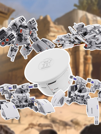 Chinese Zodiac Hidden Fighter in the Noodles Mecha Rat Model Kit Set Gallery Image 2