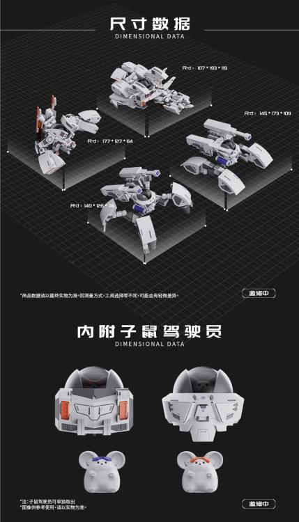 Chinese Zodiac Hidden Fighter in the Noodles Mecha Rat Model Kit Set Gallery Image 9