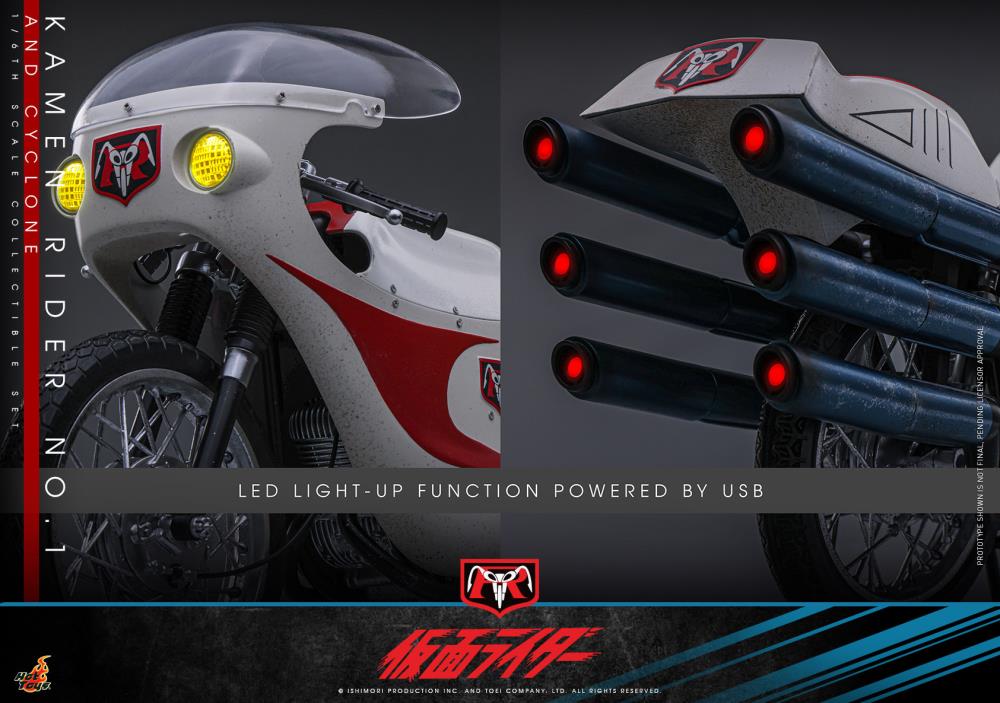 Kamen Rider TMS148 Kamen Rider No.1 & Cyclone 1/6th Scale Collectible Figure Set Gallery Image 18